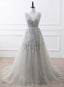 Light Grey High Quality Long Party Dress, New Prom Dress