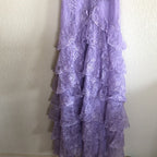 Lilac Lace Prom Dresses Long Prom Dresses 21Th Birthday Outfits