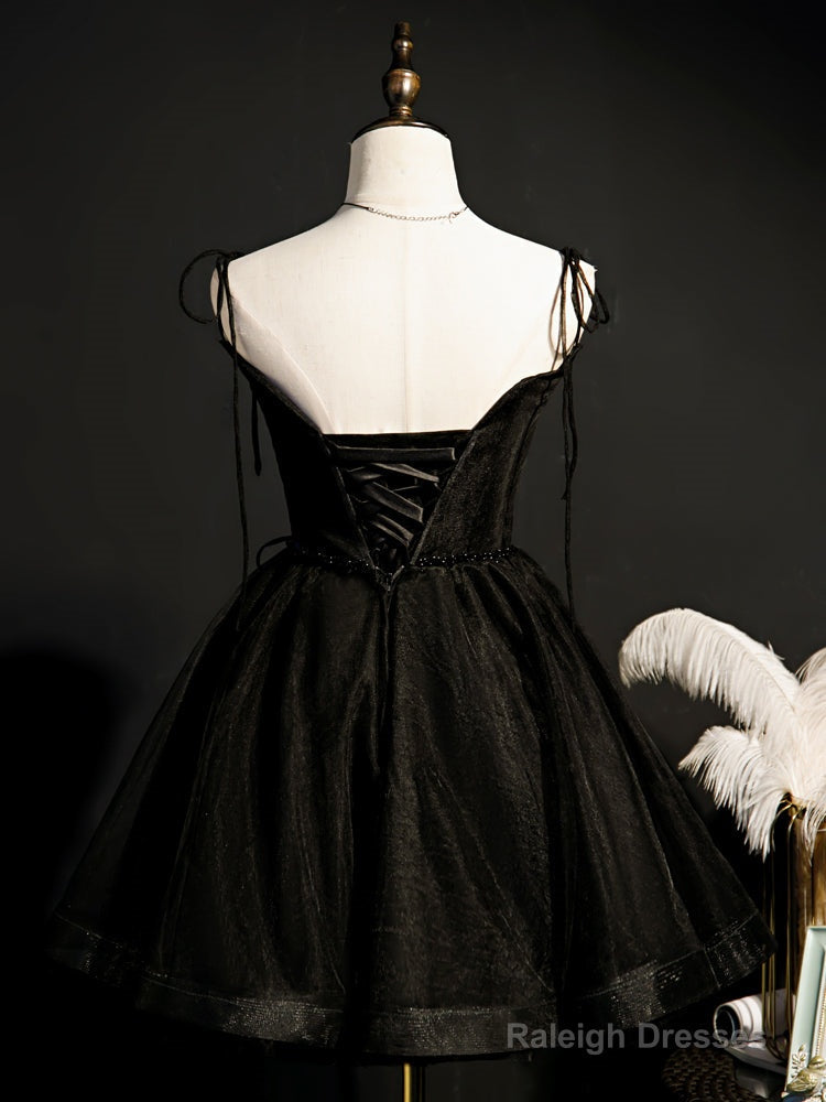 Little Black Hoco Dresses Short Homecoming Dress