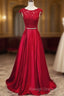 Long Applique Lace Prom Dresses Stain Prom Dresses
