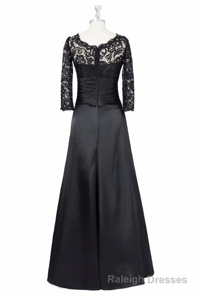 Long Black A Line Mother Of The Bride Dress Secondary image