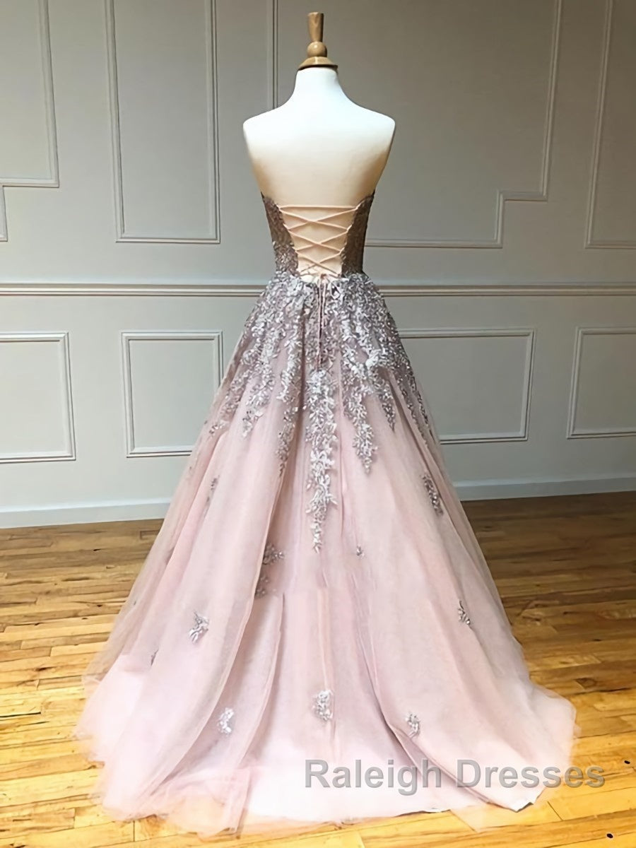 Long Lace Prom Dress with Corset Back Long Lace Prom Graduation Dress Secondary image