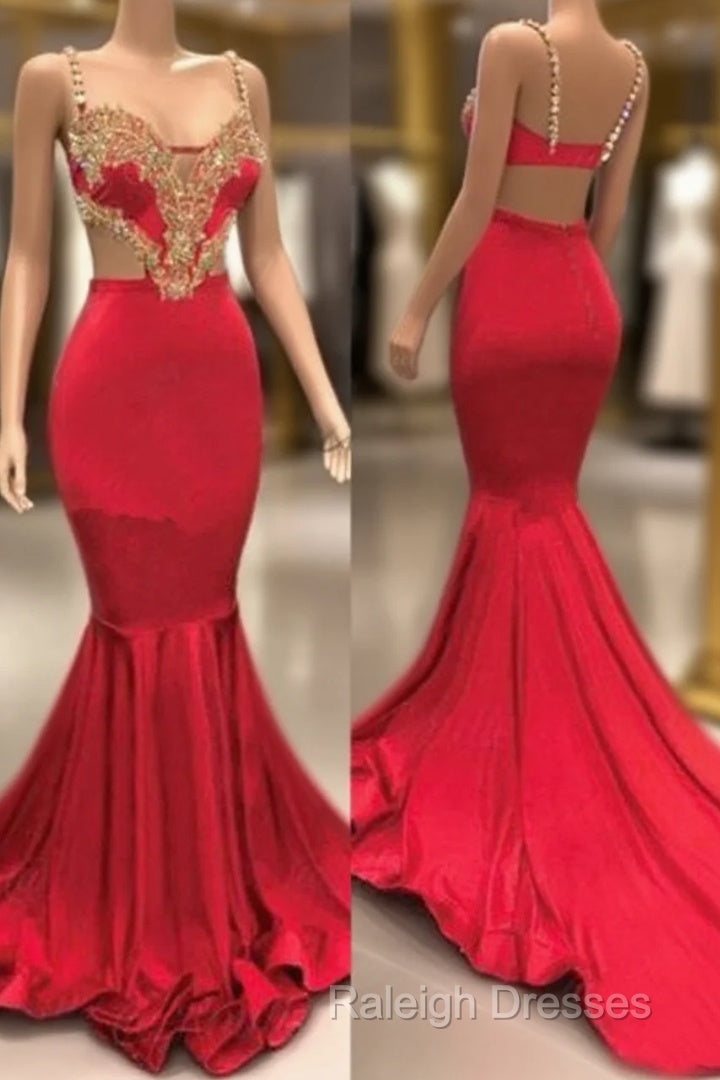 Long Mermaid Prom Dress Sexy Evening Dress