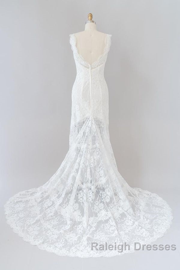 Long Mermaid Sweetheart Lace Backless Wedding Dress Secondary image