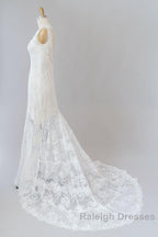 Long Mermaid Sweetheart Lace Backless Wedding Dress