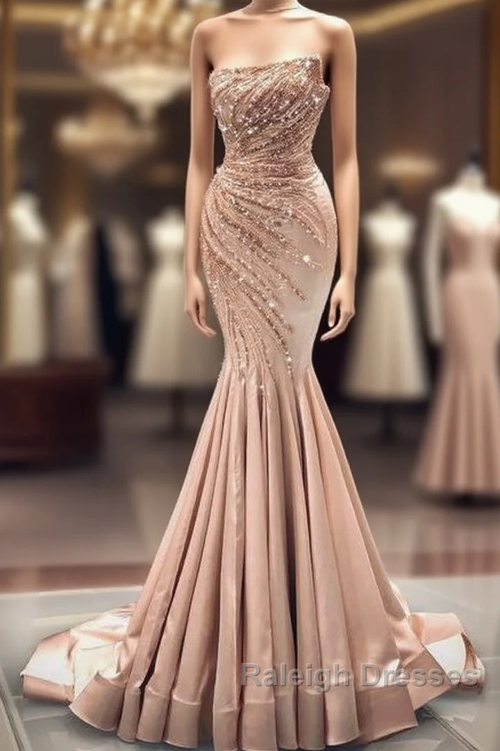 Long Prom Dresses Cute Girl Simple Elegant Wedding Dresses Main image