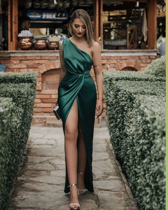 Long Prom Dress Green Prom Dress