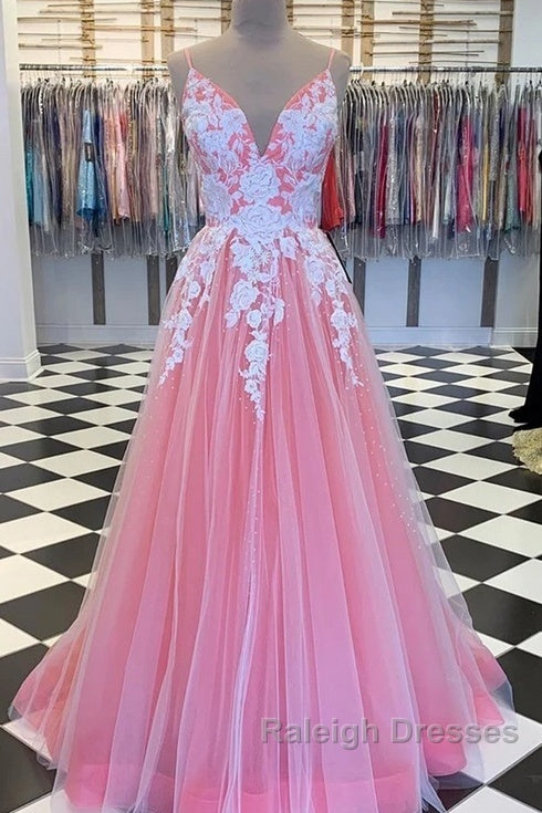 Long Prom Dresses With Appliques And Beading,Evening Dresses,Charming Dance Dress Secondary image