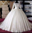 Long Sleeve Ball Gowns Muslim Wedding Dresses Uk Beaded Lace Bridal Wear