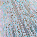 Long Sleeves Sequins Mermaid Prom Dresses Iridescent Shower Party V Neck Evening Dress Chapel Train