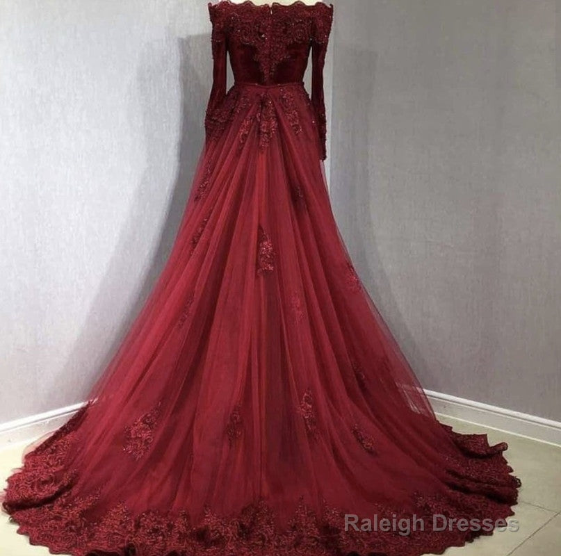 Long Sleeves Velvet Mermaid Prom Dresses Detachable Skirt