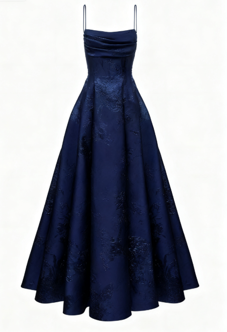 Long Spaghetti Straps A-Line Green Prom Dress Long Prom Dress