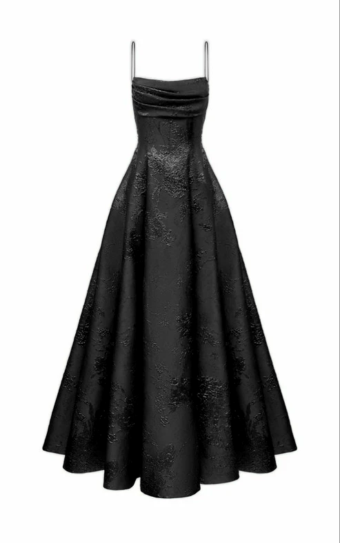 Long Spaghetti Straps A-Line Green Prom Dress Long Prom Dress