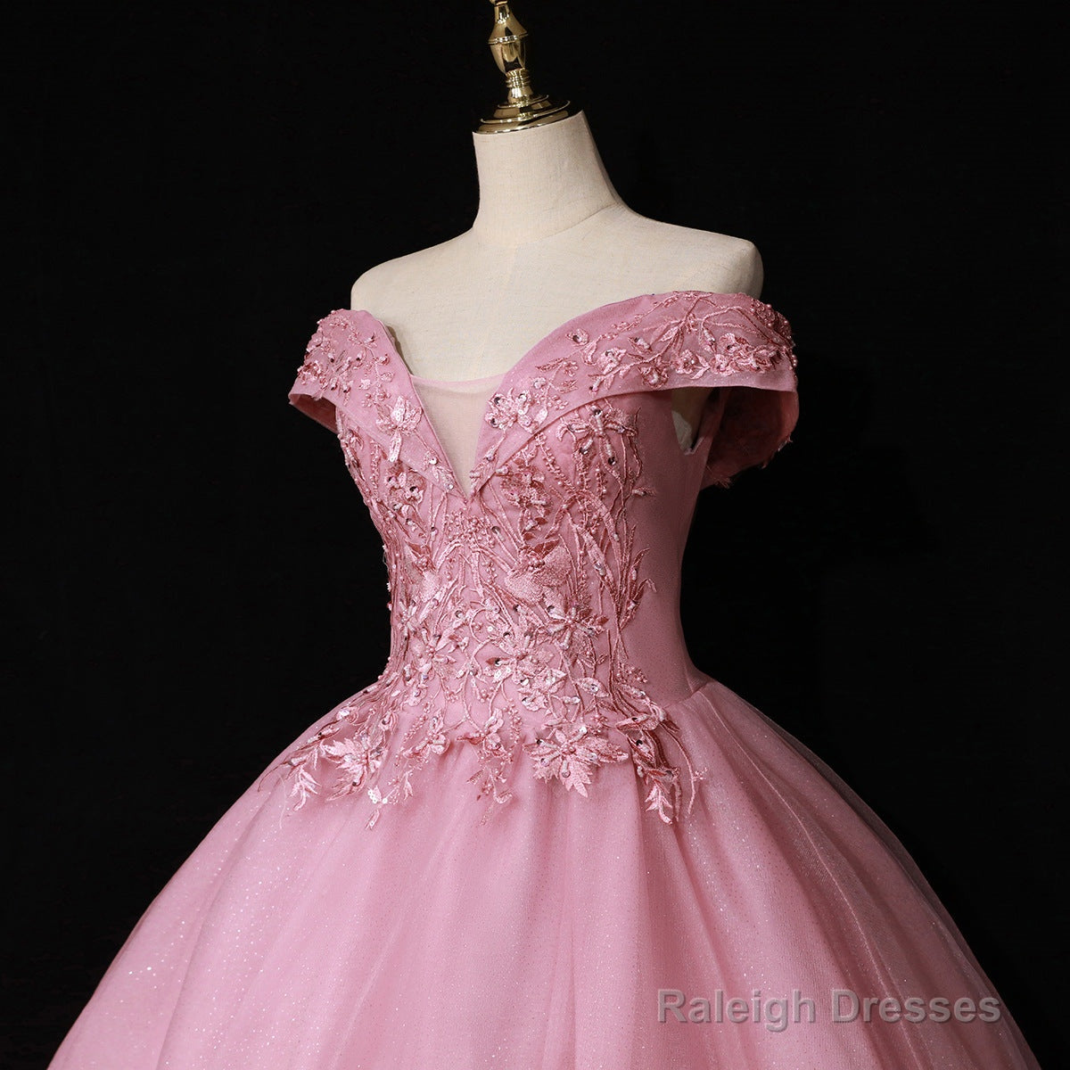 Lovely Ball Gown Off Shoulder Sweetheart Long Formal Dress, Sweet 16 Party Dress Secondary image