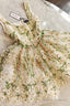Lovely Flowers Straps Short Prom Dress Lace Homecoming Dress