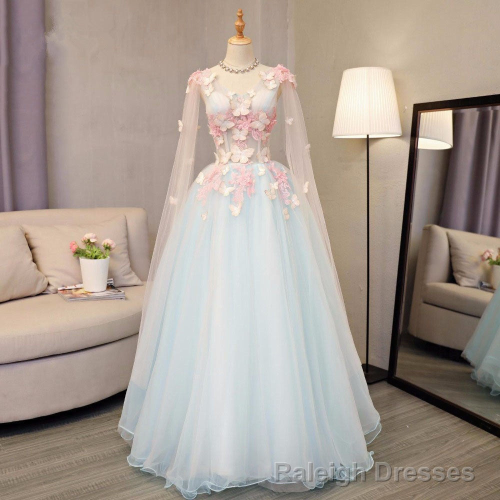 Lovely Light Blue A-line Floor Length Formal Dress, Sweet 16 Gowns Main image