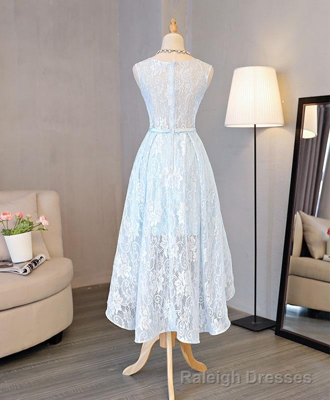 Lovely Light Blue High Low Party Dress , Cute Formal Dress Secondary image