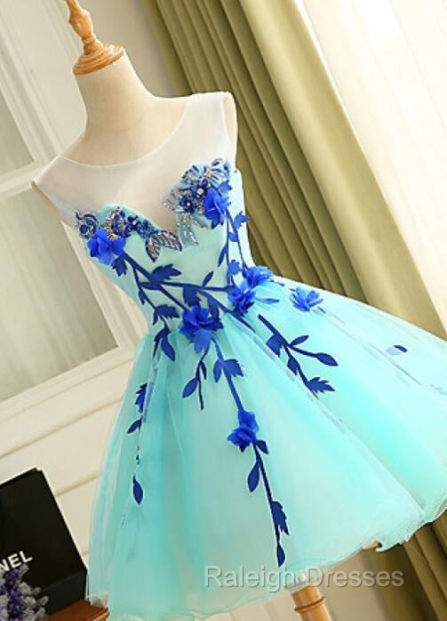 Lovely Light Blue Homecoming Dress, Cute Short Party Dress Secondary image