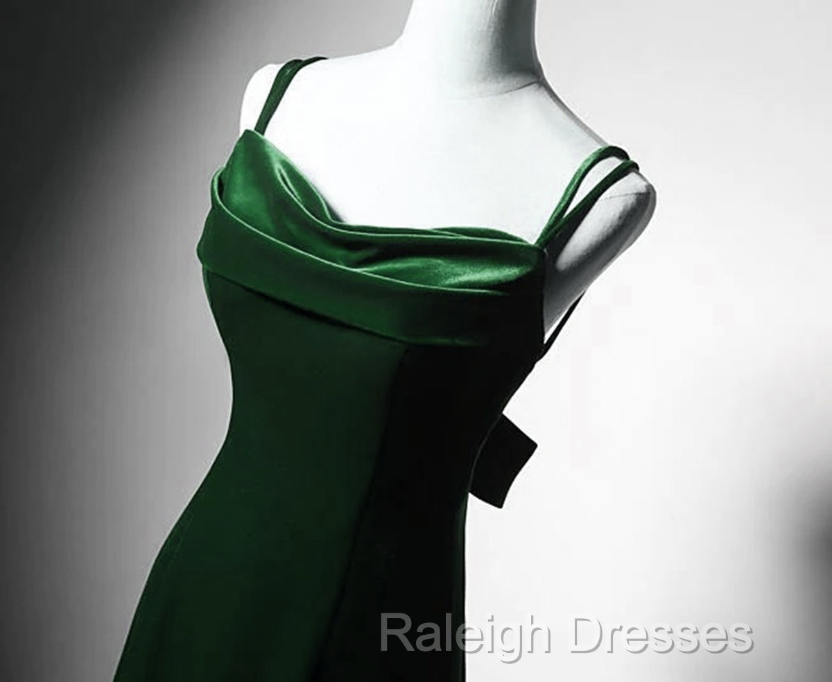 Lovely Low Back Velvet Mermaid Long Prom Dresses Velvet Wedding Prom Dresses Secondary image