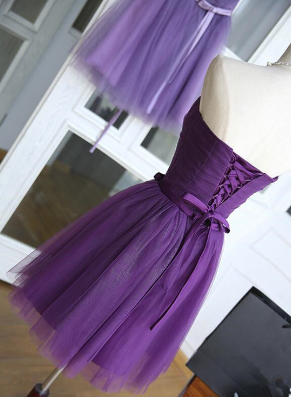 Lovely Purple Homecoming Dresses Cute Prom Dresses