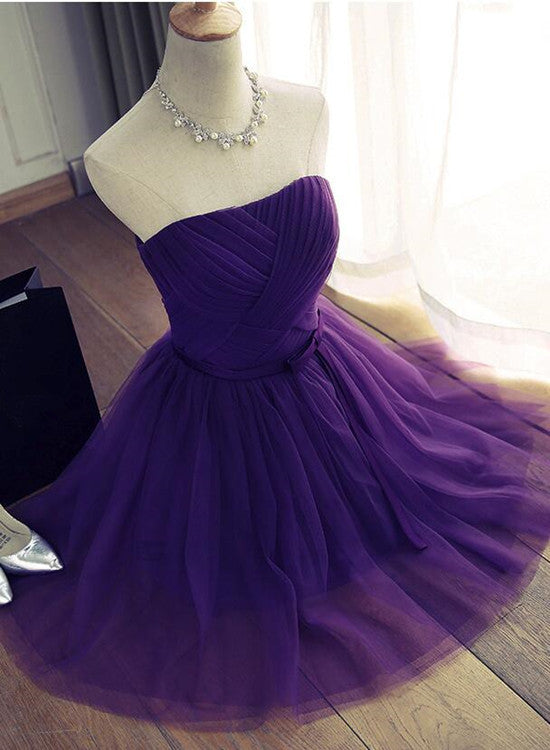 Lovely Purple Homecoming Dresses Cute Prom Dresses Main image