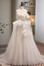Lovely Spaghetti Strap Lace Long Prom Dresses A-Line Prom Dresses