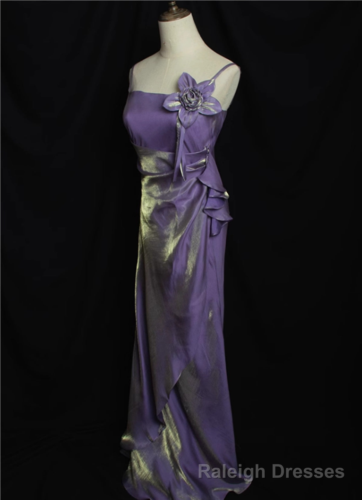 Lovely Straps Simple Long Party Dress, Vintage Style Floor Length Evening Dress Secondary image