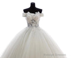 Lovely Tulle Ball Gowns Sweetheart Lace Applique Prom Dresses Quinceanera Dress