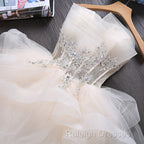 Lovely Tulle Short Party Dress, Cute Teen Junior Prom Dress