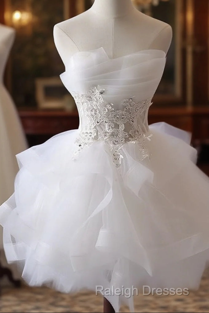 Lovely Tulle Short Prom Dresses Cute Teen Junior Prom Dresses Main image