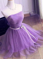 Lovely Tulle Short Prom Dresses Handmade Prom Dress