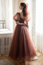 Lovely Tulle Tea Length Graduation Dress, A-Line Party Dress
