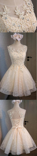 Lovely Vintage Sleeveless Full Floral Prints Appliques  Clairvoyant Outfit Lace Up Back Homecoming Dress