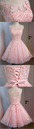 Lovely Vintage Sleeveless Full Floral Prints Appliques  Clairvoyant Outfit Lace Up Back Homecoming Dress