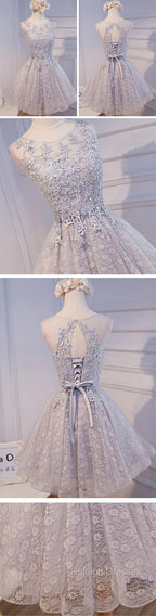 Lovely Vintage Sleeveless Full Floral Prints Appliques  Clairvoyant Outfit Lace Up Back Homecoming Dress