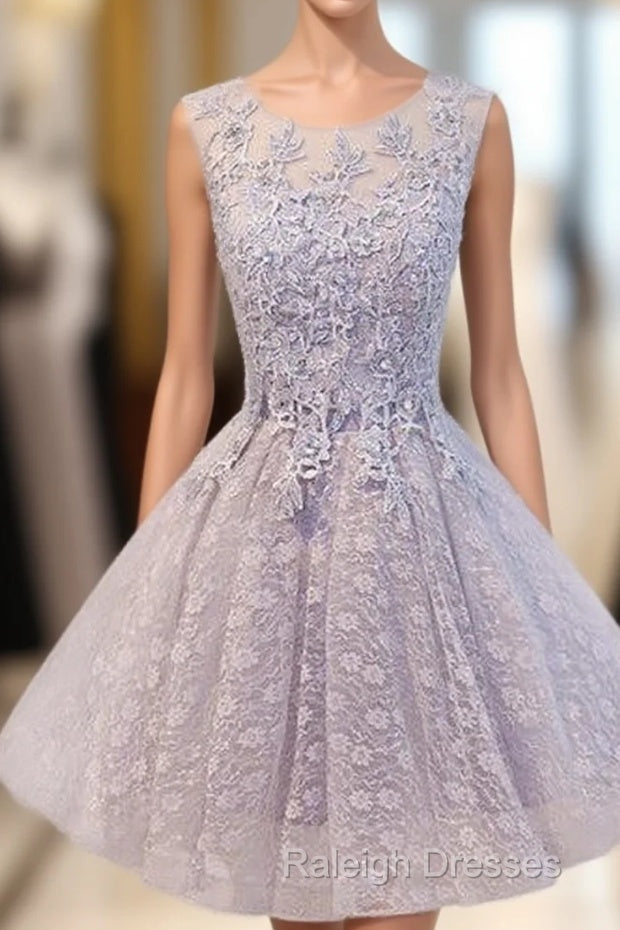 Lovely Vintage Sleeveless Full Floral Prints Appliques  Clairvoyant Outfit Lace Up Back Homecoming Dress Main image