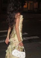 Lovely Yellow Ruffles Prom Dresses Long Prom Dresses