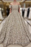 Luxurious Off the shoulder Lace appliques Appliques Wedding Dresses