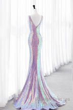Luxurious Shiny Long Sequin Prom Dresses