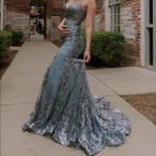 Luxury Mermaid Black Girl Prom Dresses Long Birthday Outfit