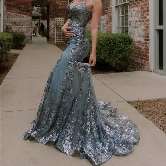 Luxury Mermaid Black Girl Prom Dresses Long Birthday Outfit