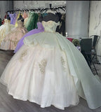 Luxury Quinceanera Dress Applique Corset Ball Gowns Prom Sweet 16 Dresses