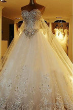 Luxury Wedding Dress Long Train, Dresses For Wedding, Bridal Gown ,Bride Dress, Dresses For Brides