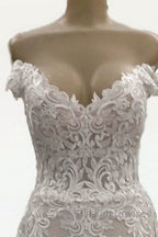 Mermaid Appliques Wedding Dress Off The Shoulder