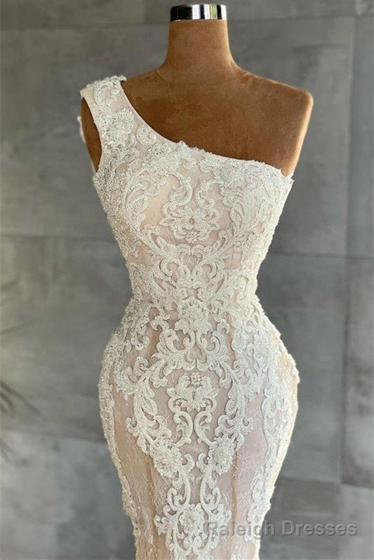 Mermaid Asymmetrical Lace Applique Floor Length Sleeveless Prom Dress Secondary image