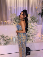Gorgeous Beaded Slit Prom Dresses Prom Dresses