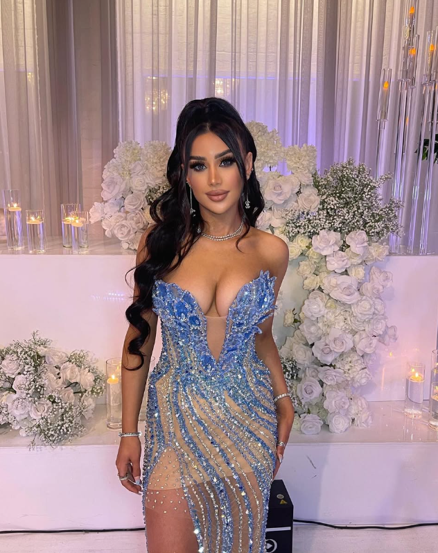Gorgeous Beaded Slit Prom Dresses Prom Dresses