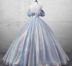 Mermaid  Blue Bridal Gown Fairy Prom Dress Dress
