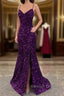 Mermaid Dark Purple Sequin Dress