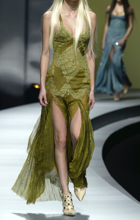 Beatuy Mermaid Sequins Lace Tulle Evening Dress Long Prom Gown With Slit